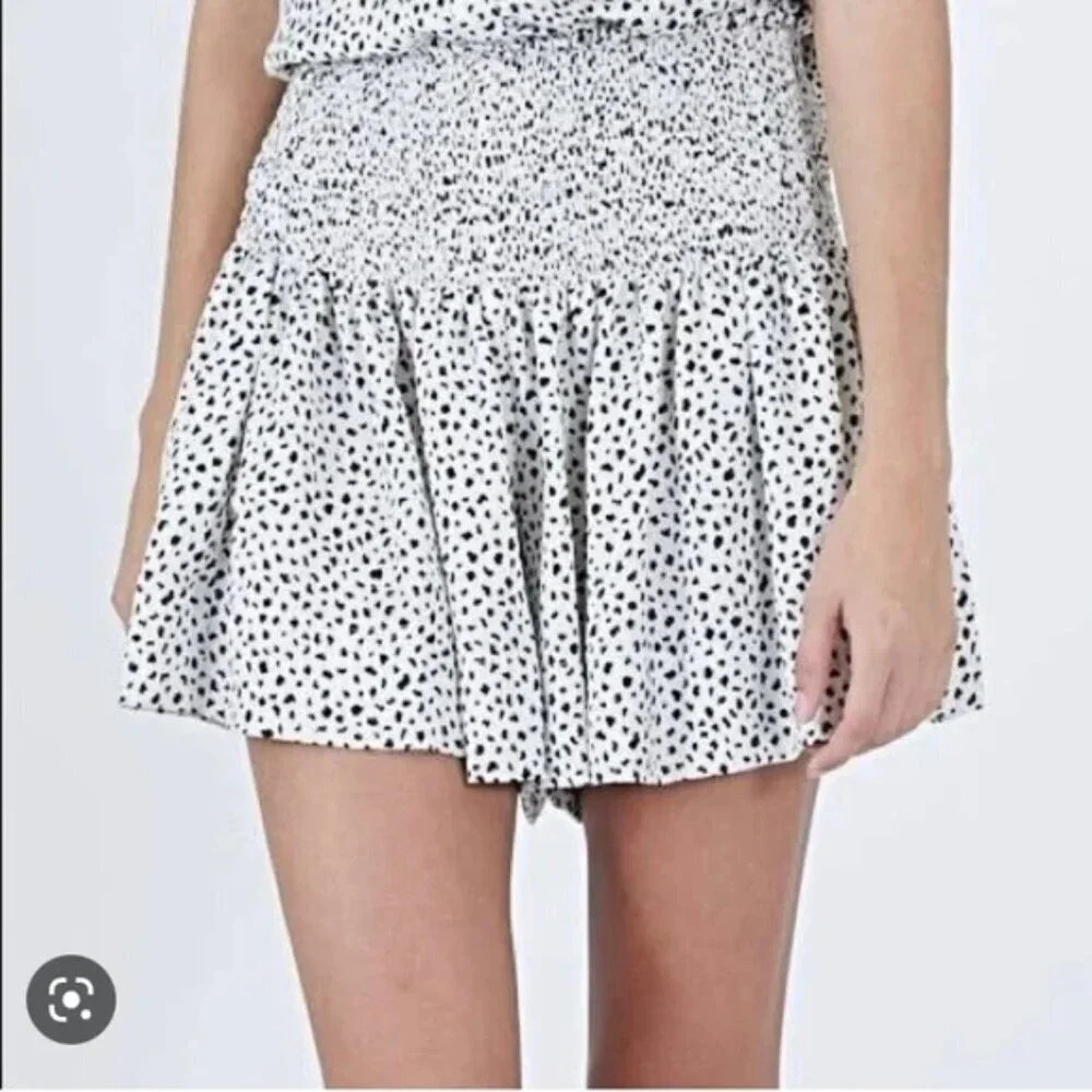 KOCH ERICA SPOTTED MINI SKORT/SKIRT.   Sz: Small